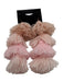 Misa Light Pink Yarn Pom Pom Dangle Hook Earrings Light Pink