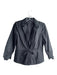 Jon Size 10 Black Polyester Acetate Tie Detail Ruched 3/4 Sleeve Jacket Black / 10