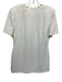 Badgley Mischka Size 10 Cream White Missing Fabric Tag Beaded Back Zip Pants Cream White / 10
