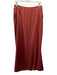 Reem Acra Size 10 Rust Orange Acetate Blend Rhinestone Detail Back Zip Skirt Set Rust Orange / 10