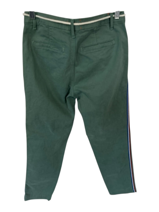 Sundry Size 25 Green & Blue Cotton Side Stripe Belt Pants Green & Blue / 25