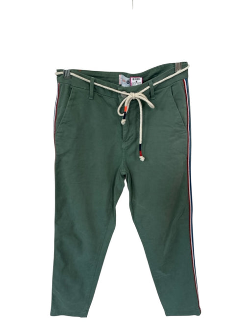 Sundry Size 25 Green & Blue Cotton Side Stripe Belt Pants Green & Blue / 25