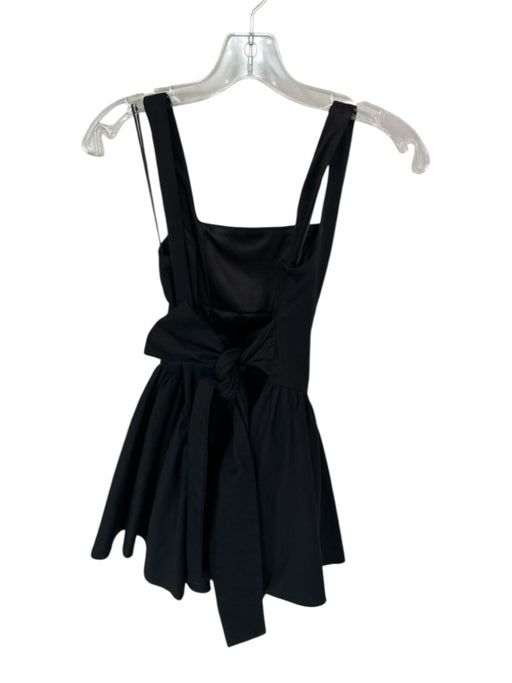 The Vintage Shop Size S Black Polyester Blend Sleeveless Back Bow Dress Black / S