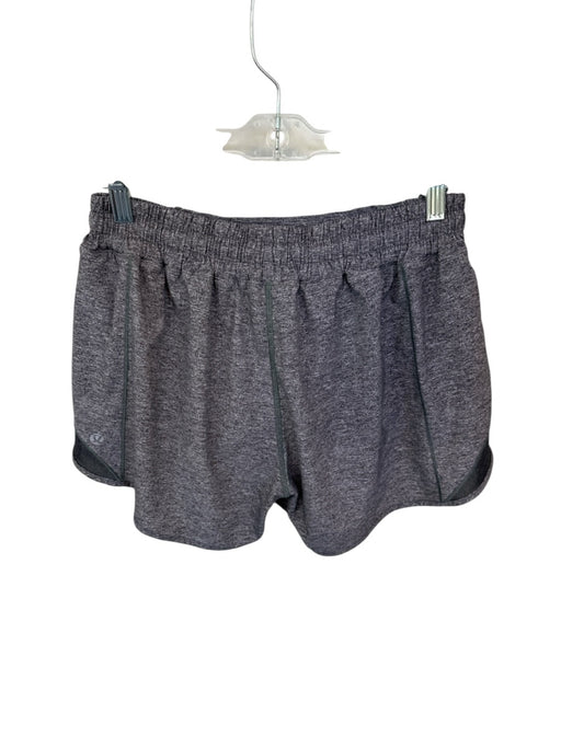 Lululemon Size 8 Heathered Gray Nylon Blend Mesh Detail Side Pocket Shorts Heathered Gray / 8