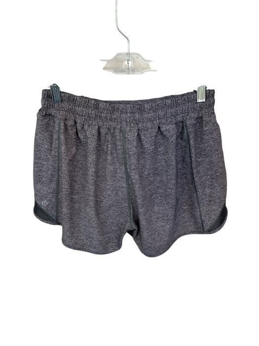 Lululemon Size 8 Heathered Gray Nylon Blend Mesh Detail Side Pocket Shorts Heathered Gray / 8