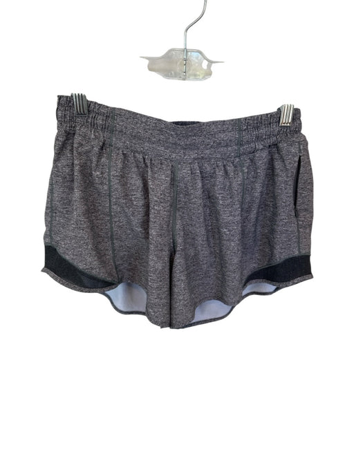 Lululemon Size 8 Heathered Gray Nylon Blend Mesh Detail Side Pocket Shorts Heathered Gray / 8