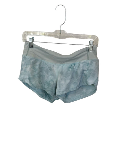 Lululemon Size 4 Teal Nylon Blend Tie Dye Back Pocket Athletic Shorts Teal / 4