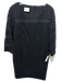 Akris Punto Size 14 Black Wool Long Sleeve Long Sleeve Cut Outs Scoop neck Dress Black / 14