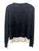 Pissenlit Size L Black & Cream Cashmere Button Up Long Sleeve Cardigan Black & Cream / L