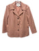 Lafayette 148 Size 10 Salmon Pink Cotton & Polyamide Button Up Collar Jacket Salmon Pink / 10
