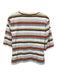 Veronica Beard Size XL White, Brown, Multi Cotton Striped Button Up Cardigan White, Brown, Multi / XL