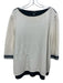St. John Size Large Beige & Black Wool Blend Color Block 3/4 Sleeve Sweater Beige & Black / Large