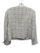 Veronica Beard Size 8 White, Beige, Gold Cotton & Polyester Tweed Plaid Jacket White, Beige, Gold / 8