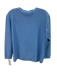 St. John Light Blue Viscose Blend Knit & ribbed detail Crew Neck Jacket Set Light Blue / XL