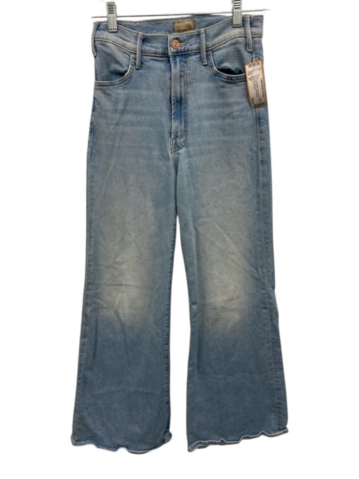Mother Size 26 Light Wash Cotton Blend Denim High Rise Wide Leg Jeans Light Wash / 26