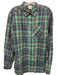 The North Face Size L Green, Blue & Yellow Cotton Plaid Men's Long Sleeve Shirt Green, Blue & Yellow / L
