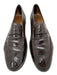 Santoni Shoe Size 10 Vintage Dark Brown Leather Solid Dress Men's Shoes Dark Brown / 10