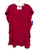 Red Valentino Size 40 Berry Red Acetate & Viscose Ruffle Cap Sleeve Mini Dress Berry Red / 40