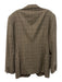 Armani Collezioni Brown & Blue Wool Plaid 2 Button Men's Blazer Brown & Blue / 52