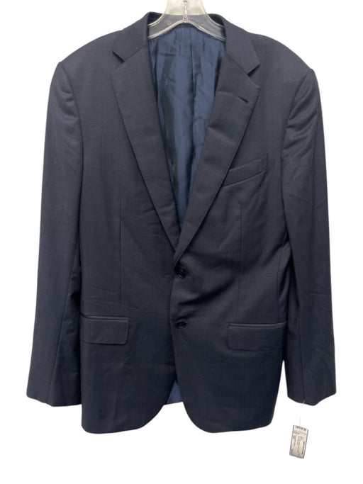 Ermenegildo Zegna Navy Blue Wood Solid 2 Button Men's Blazer Navy Blue / 50R