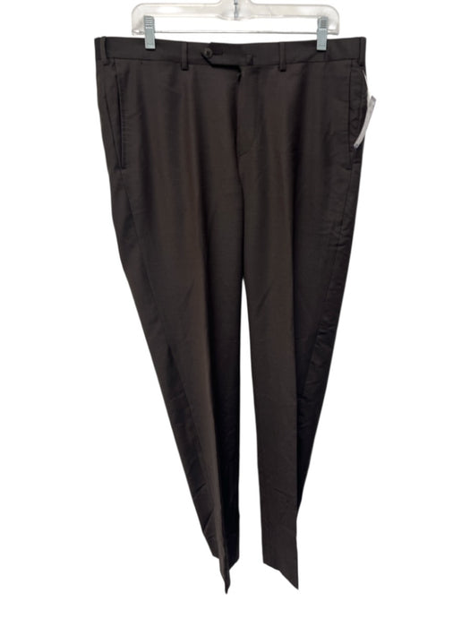 Ermenegildo Zegna Size 50 Brown Wool Solid Men's Pants Brown / 50