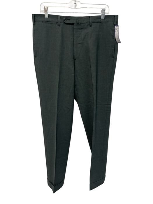 Sid Mashburn Size 34 Green Wool Solid Men's Pants Green / 34
