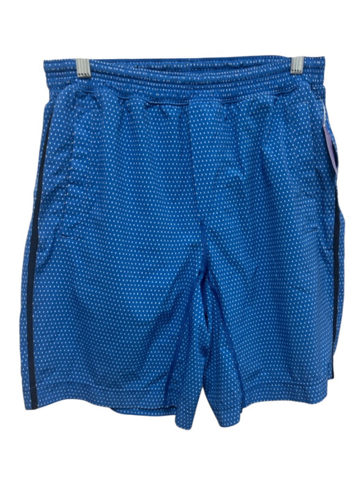 Lululemon Size Est M Blue, White & Black All Over Print Athleisure Men's Shorts Blue, White & Black / Est M