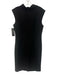 Lafayette 148 Size 8 Black Polyester & Polyurethane Sleeveless Turtle Neck Dress Black / 8
