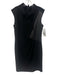 Lafayette 148 Size 8 Black Polyester & Polyurethane Sleeveless Turtle Neck Dress Black / 8