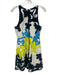 Milly Size 4 Navy, Blue, Yellow Cotton & Nylon Sleeveless Abstract Print Dress Navy, Blue, Yellow / 4