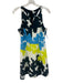Milly Size 4 Navy, Blue, Yellow Cotton & Nylon Sleeveless Abstract Print Dress Navy, Blue, Yellow / 4