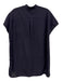 Ann Mashburn Size L Navy Cotton Button Down Cap Sleeve Top Navy / L