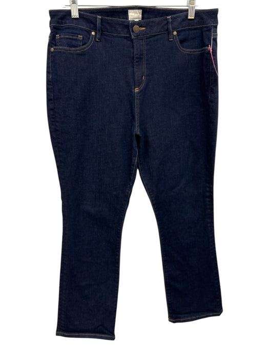Ann Mashburn Size 32 Dark Wash Cotton Denim Straight Leg Jeans Dark Wash / 32