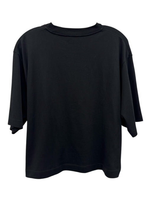 Vince Size L Black Pima Cotton Short Sleeve T Shirt Top Black / L