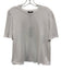 ME+EM Size 14 White Cotton Frayed Hem Short Sleeve Roll Hem Top White / 14