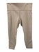Athleta Size XL Beige Green Polyester Blend Pockets Cropped Leggings Beige Green / XL