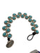 Uno de 50 Silver, Brown, White Leather Metal Beads Multi Strand Pearls Bracelet Silver, Brown, White