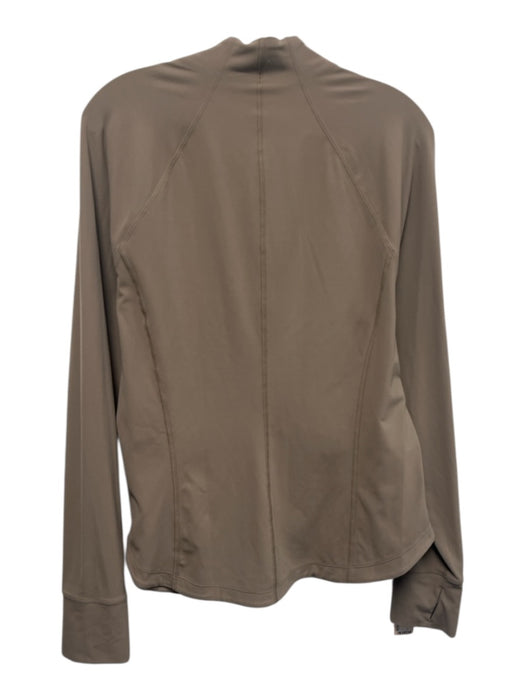 Athleta Size XL Taupe Nylon Zipper Long Sleeve Jacket Taupe / XL