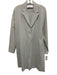 Harris Wharf London Size 46 Light Gray Missing Fabric Tag Long Snaps Coat Light Gray / 46