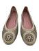 Ann Mashburn Shoe Size 41 Cream Beige Leather Laser Cut Circles Round Toe Flats Cream Beige / 41