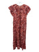 Ulla Johnson Size Est Size L Red & Pink Print Paisley Floral Dress Red & Pink Print / Est Size L