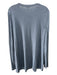 Lafayette 148 Size L Light Blue Rayon Heathered Crew Neck Long Sleeve Top Light Blue / L