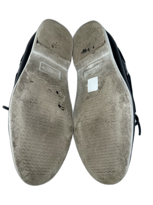 Saint Laurent Shoe Size 41 Black & White Leather Solid Sneaker Men's Shoes Black & White / 41