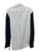 Neil Barrett Size 16.5 White & Black Cotton Two Tone Button Up Long Sleeve Shirt White & Black / 16.5