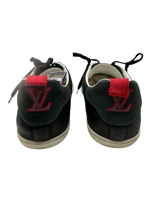 Louis Vuitton Shoe Size 9.5 Black Leather Solid Sneaker Men's Shoes Black / 9.5