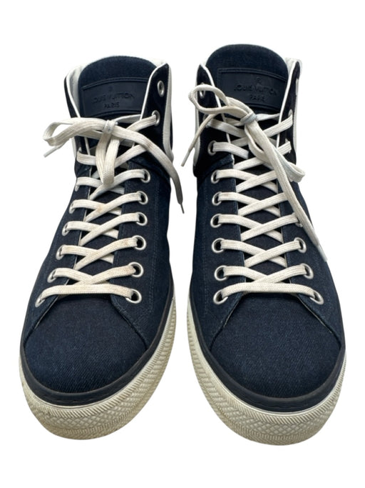 Louis Vuitton Shoe Size 9 Dark Blue Denim Solid Sneaker Men's Shoes Dark Blue / 9