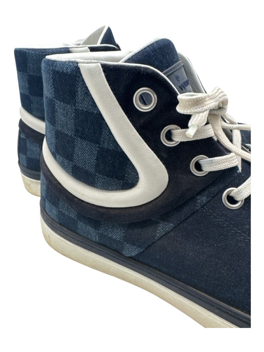 Louis Vuitton Shoe Size 9 Dark Blue Denim Solid Sneaker Men's Shoes Dark Blue / 9