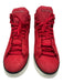 Louis Vuitton Shoe Size 8.5 AS IS Red Leather Solid Sneaker Men's Shoes Red / 8.5