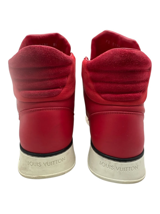 Louis Vuitton Shoe Size 8.5 AS IS Red Leather Solid Sneaker Men's Shoes Red / 8.5