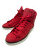 Louis Vuitton Shoe Size 8.5 AS IS Red Leather Solid Sneaker Men's Shoes Red / 8.5